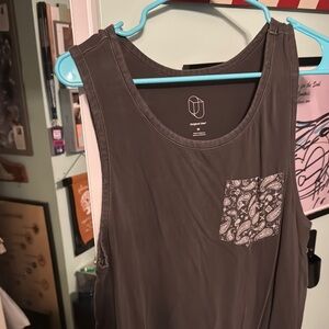 Original Use Brown Tank Top Sleeveless Casual